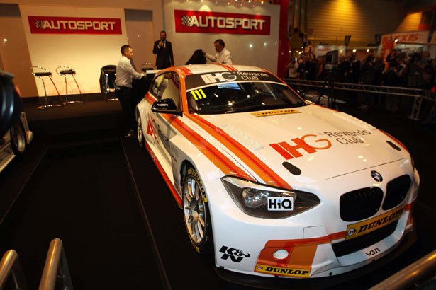 Andy Priaulx unveiling his new WSR prepared BMW 125i M Sport