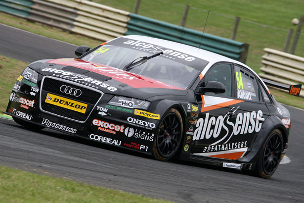 Hunter Abbott in his 2014 AlcoSense Breathalysers Racing Audi A4