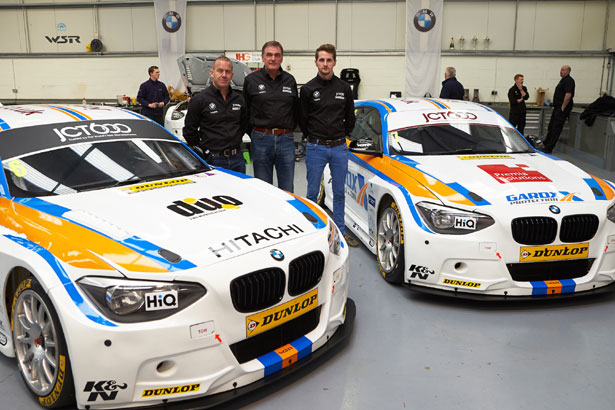 Rob Collard, Dick Bennetts and Sam Tordoff with their cars for 2015