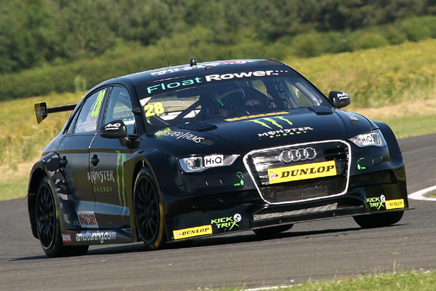 Nic Hamilton at the wheel of his AmD Tuning.com Audi S3