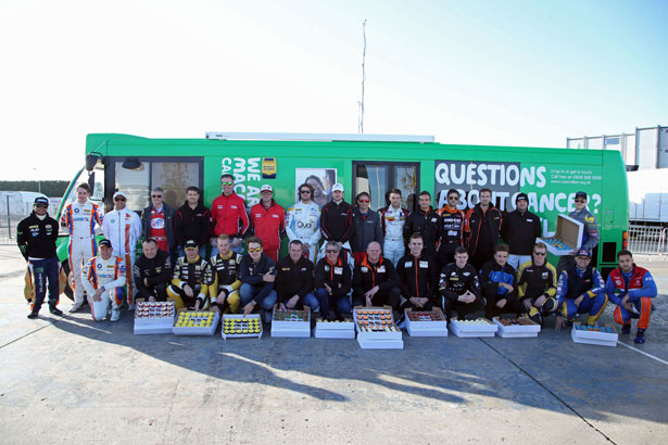 BTCC drivers supporting MacMillan Cancer Support