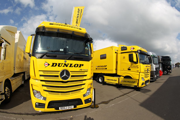 Title sponsor Dunlop has a big presence in the BTCC paddock
