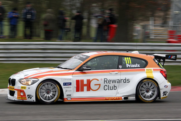 Andy Priaulx was 2nd fastest in his Team IHG Rewards Club BMW
