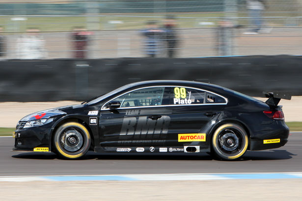 Jason Plato was fastest in the recent test session at Donington Park