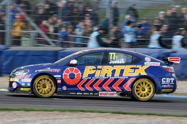 Andrew Jordan on the way to his first BTCC podium of 2015