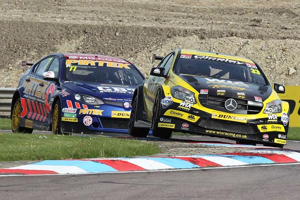 Andrew Jordan chasing Adam Morgan for the lead