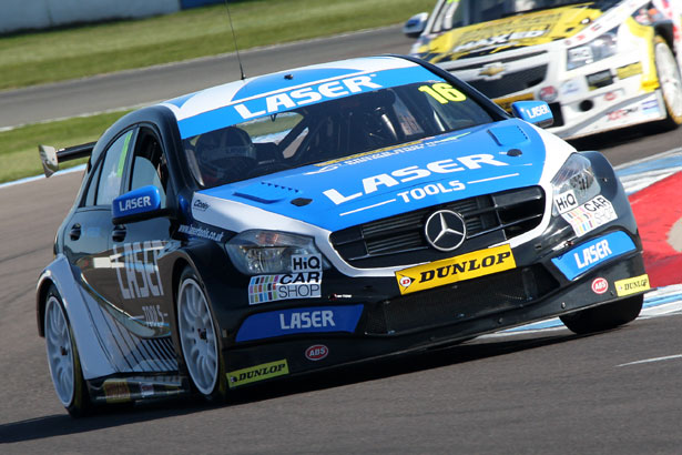 Aiden Moffat in his Laser Tools Racing Mercedes Benz A-Class