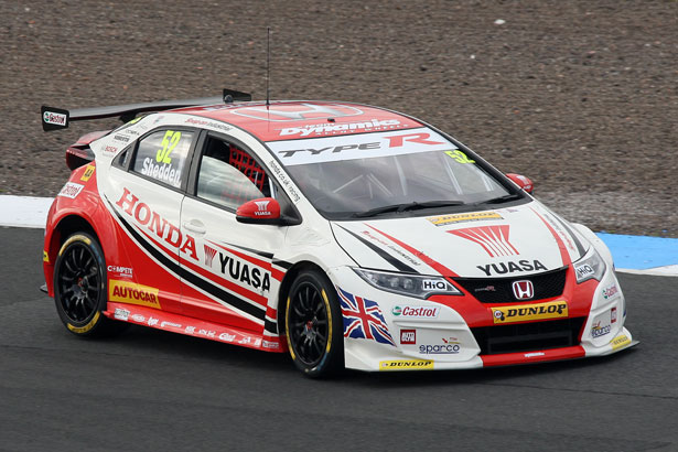 Gordon Shedden topped the time sheets in both sessions