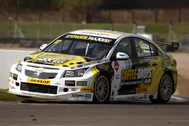 Dave taking his Chevrolet Cruze out on track at Donington Park