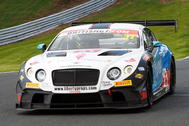 Team Parker Racing's Bentley Continental at Oulton Park