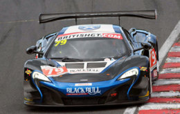 The McLaren 650S of Black Bull Ecurie Ecosse took its first series podium