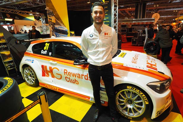 Jack Goff with his 2016 Team IHG Rewards Club BMW 125i M Sport