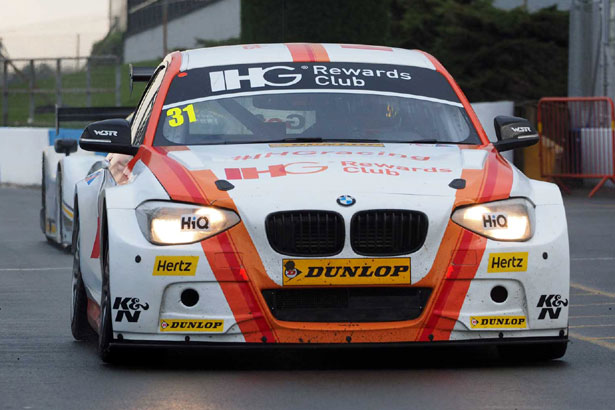 Jack Goff testing his Team IHG Rewards Club BMW 125i M Sport