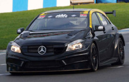 Adam Morgan testing his 2016 WIX Racing Mercedes Benz A-Class