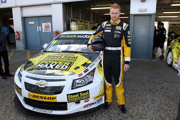 Josh Cook with his 2015 Power Maxed Racing Chevrolet Cruze