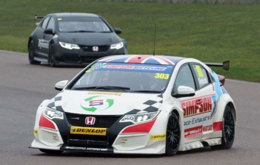 Matt Simpson with his Simpson Race Exhausts Honda Civic