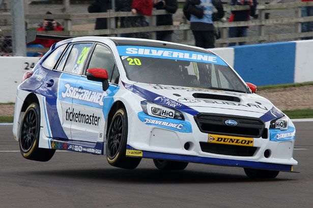 James Cole in his Subaru Levorg GT