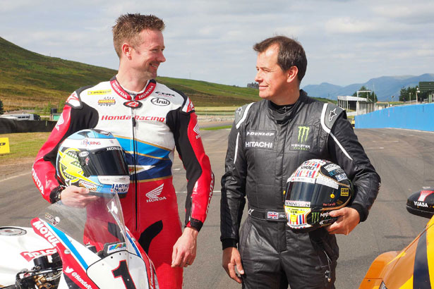 Gordon Shedden and John McGuinness at Knockhill