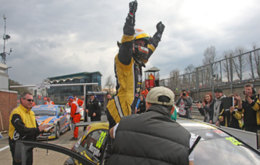 Adam Morgan is delighted with his 3rd BTCC career victory