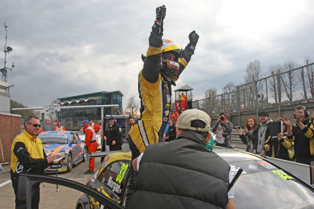 Adam Morgan is delighted with his 3rd BTCC career victory