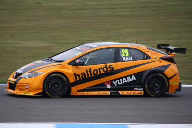 Matt Neal was fastest in the recent test session at Donington Park