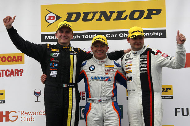 Rob Collard on the podium with Aron Smith and Mat Jackson