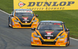 Matt Neal and Gordon Shedden currently lead the Drivers' Championship