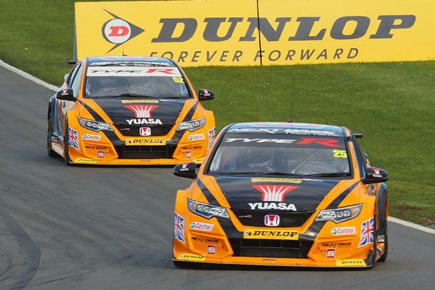 Matt Neal and Gordon Shedden currently lead the Drivers' Championship