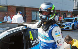 Colin Turkington after another successful race for Silverline Subaru BMR Racing