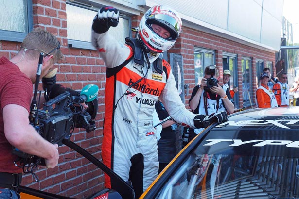 Matt Neal wins the third race from Oulton Park