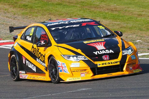 Matt Neal in his Halfords Yuasa Racing Honda Civic Type R