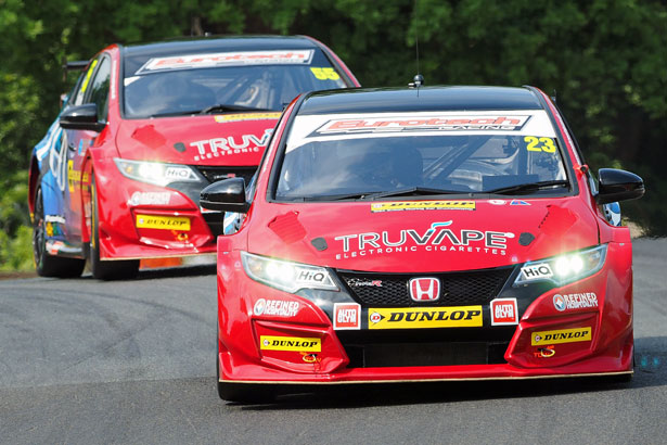 Daniel Lloyd qualified 2nd in his Eurotech Racing Honda Civic Type R