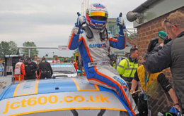 Sitting pretty:  Rob Collard after winning race two