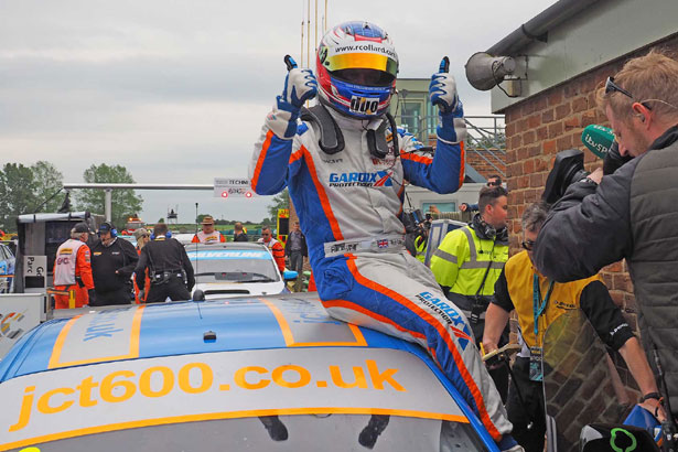 Sitting pretty:  Rob Collard after winning race two