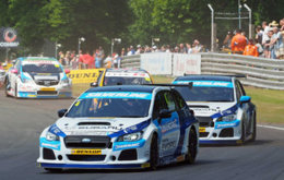 Silverline Subaru BMR Racing's Colin Turkington and Jason Plato