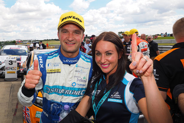 Colin Turkington wins the first race from Snetterton