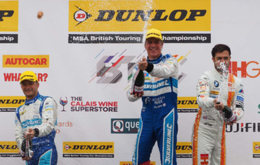 Plato, Goff and Turkington enjoy their podium celebrations