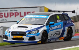 Jason Plato in his Silverline Subaru BMR Racing Levorg GT