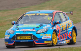 Andrew Jordan in his Motorbase Performance Ford Focus