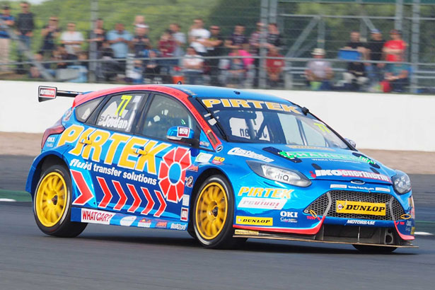 Andrew Jordan in his Motorbase Performance Ford Focus