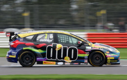 Mat Jackson's Ford Focus with its striking Oki Printers livery