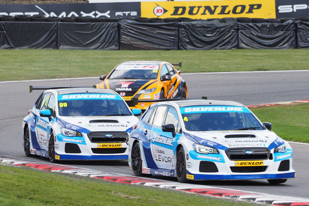 Colin Turkington leads Jason Plato to a Subaru 1-2 victory