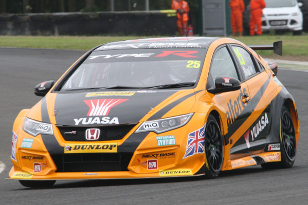 Matt Neal is just 2 points behind team-mate Gordon Shedden