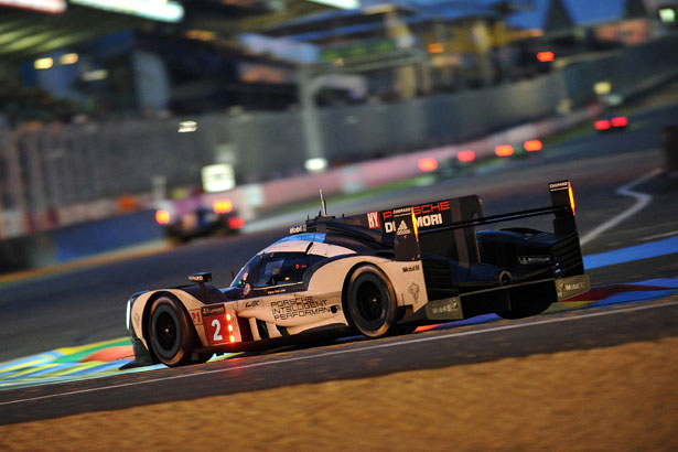 The #2 Porsche of Neel Jani, Romain Dumas and Marc Lieb