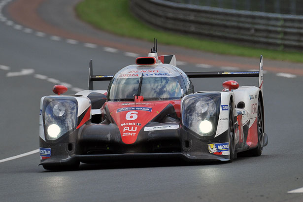 The #6 Toyota of Mike Conway, Stephane Sarrazzin and Kamui Kobayashi